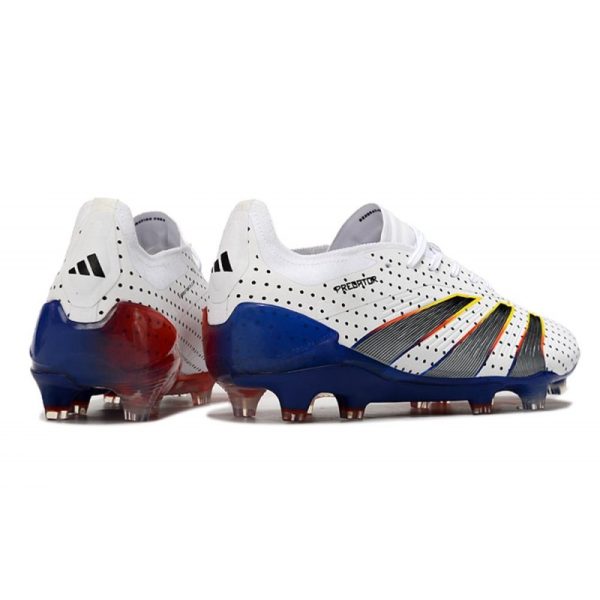 adidas Predator Elite FG Chaussure Blanc Gris Bleu Rouge