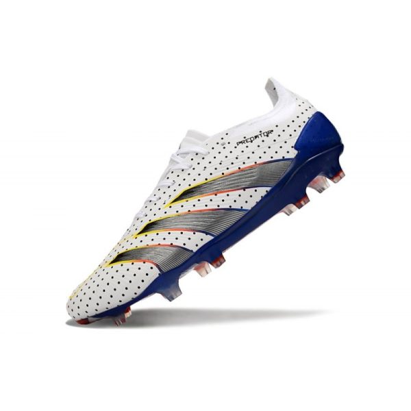 adidas Predator Elite FG Chaussure Blanc Gris Bleu Rouge