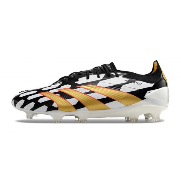 adidas Predator Elite FG Chaussure Blanc Noir Or