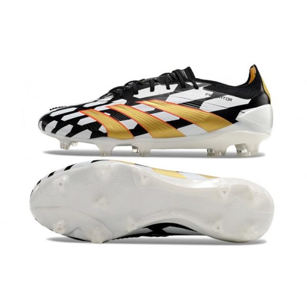 adidas Predator Elite FG Chaussure Blanc Noir Or
