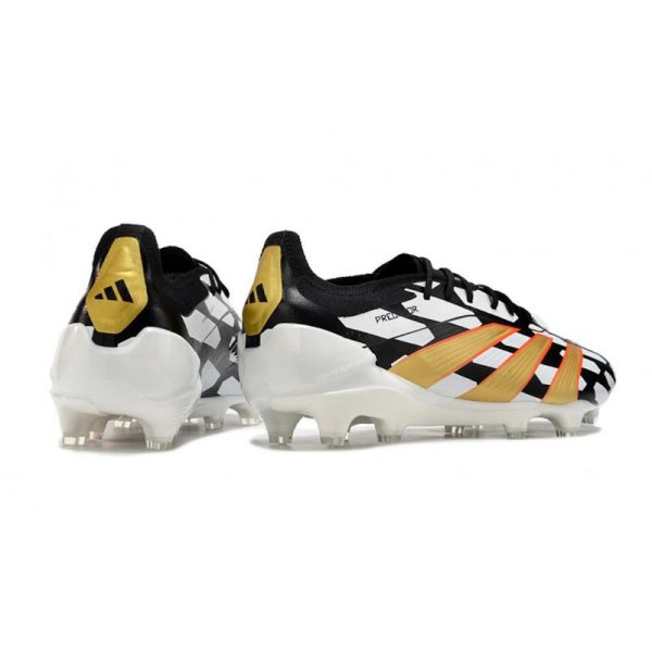 adidas Predator Elite FG Chaussure Blanc Noir Or
