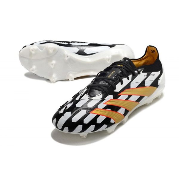 adidas Predator Elite FG Chaussure Blanc Noir Or