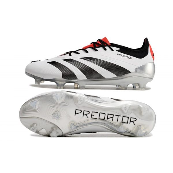 adidas Predator Elite FG Chaussure Blanc Noir Rouge