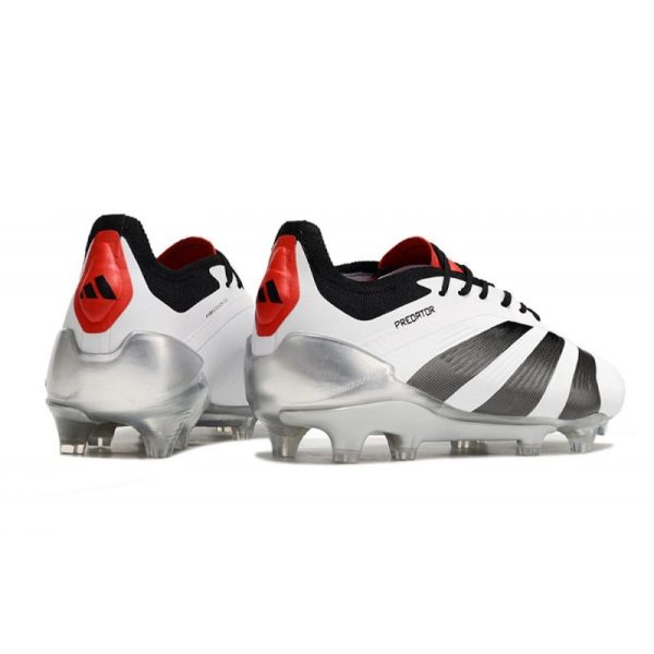adidas Predator Elite FG Chaussure Blanc Noir Rouge