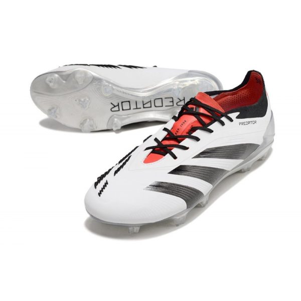 adidas Predator Elite FG Chaussure Blanc Noir Rouge