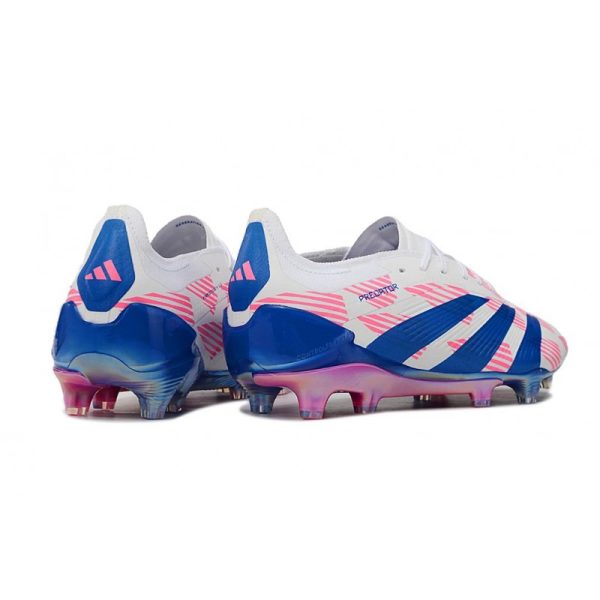 adidas Predator Elite FG Chaussure Blanc Rose Bleu