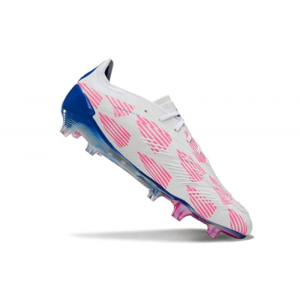 adidas Predator Elite FG Chaussure Blanc Rose Bleu