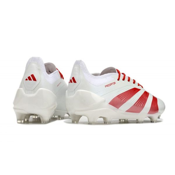 adidas Predator Elite FG Chaussure Blanc Rouge