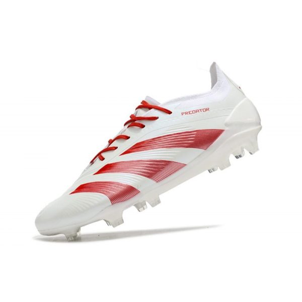 adidas Predator Elite FG Chaussure Blanc Rouge