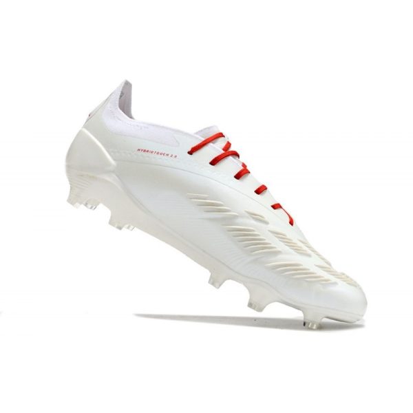 adidas Predator Elite FG Chaussure Blanc Rouge