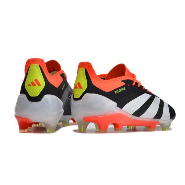 adidas Predator Elite FG Chaussure Noir Banc Rouge Solaire