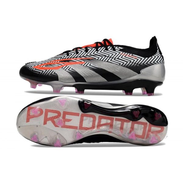 adidas Predator Elite FG Chaussure Noir Blanc Orange