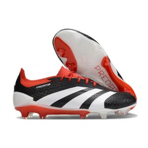 Chaussures de foot adidas Predator Elite FG Noir Blanc Rouge