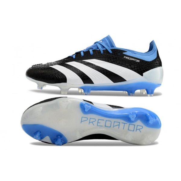 adidas Predator Elite FG Chaussure Noir Bleu Blanc