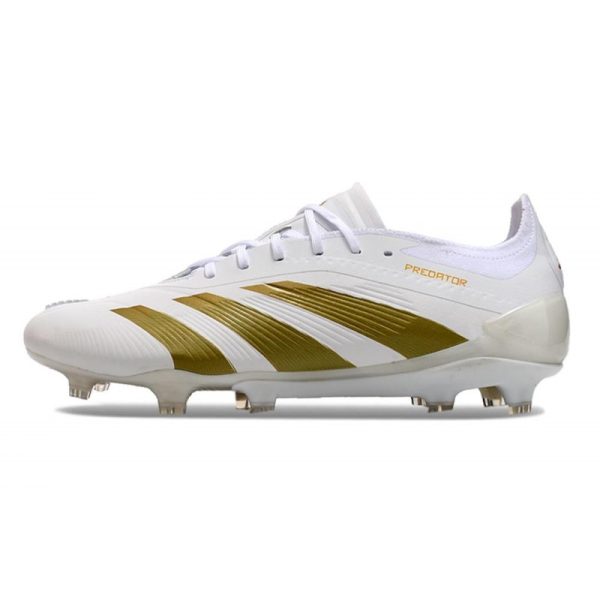 adidas Predator Elite FG Chaussure Or Blanc
