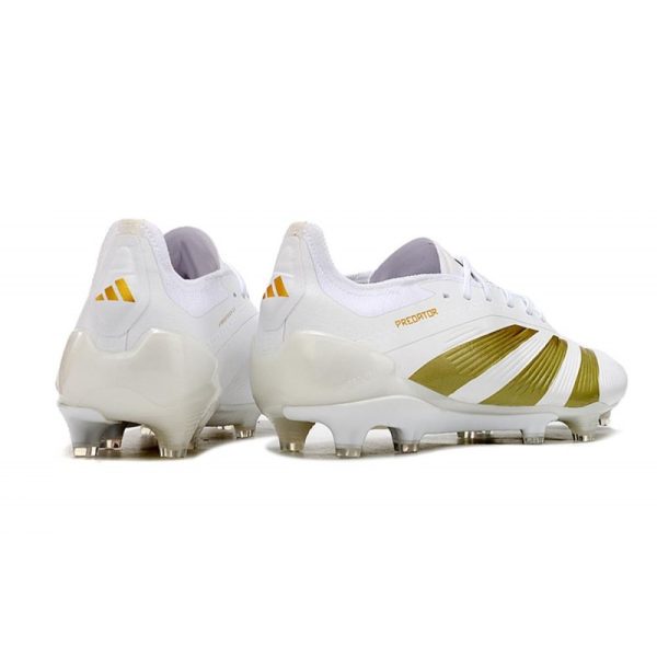 adidas Predator Elite FG Chaussure Or Blanc