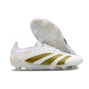 Chaussures de foot adidas Predator Elite FG Chaussure Or Blanc