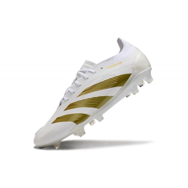 adidas Predator Elite FG Chaussure Or Blanc