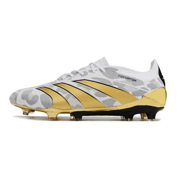 adidas Predator Elite FG Chaussure Or Blanc Noir