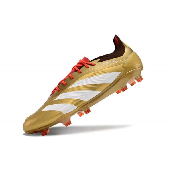 adidas Predator Elite FG Chaussure Or Rouge Blanc
