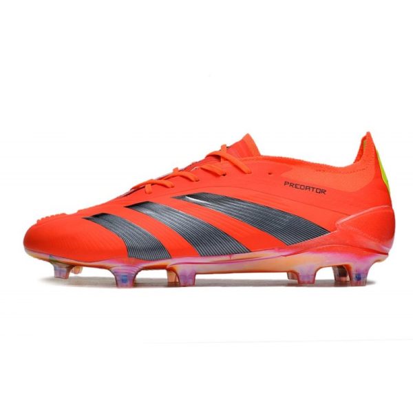 adidas Predator Elite FG Chaussure Rouge Noir Jaune