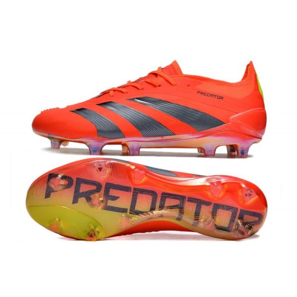 adidas Predator Elite FG Chaussure Rouge Noir Jaune