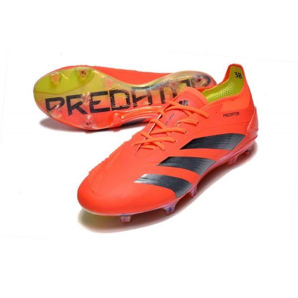 adidas Predator Elite FG Chaussure Rouge Noir Jaune