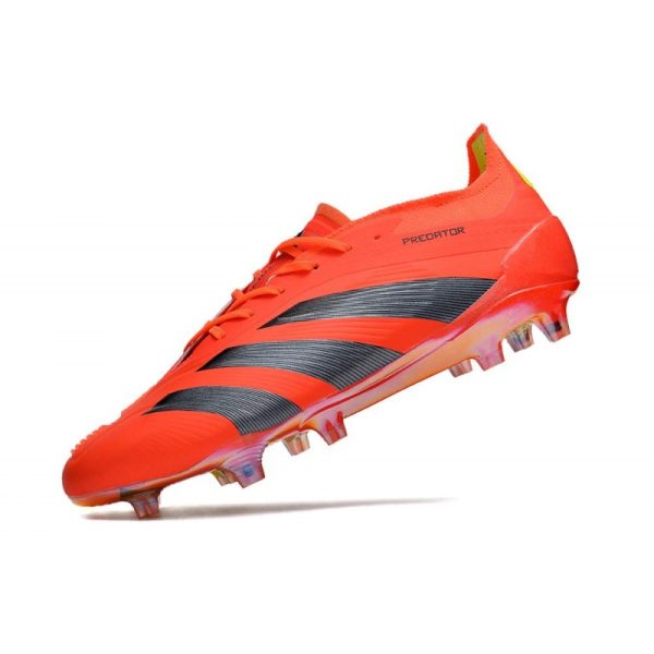 adidas Predator Elite FG Chaussure Rouge Noir Jaune