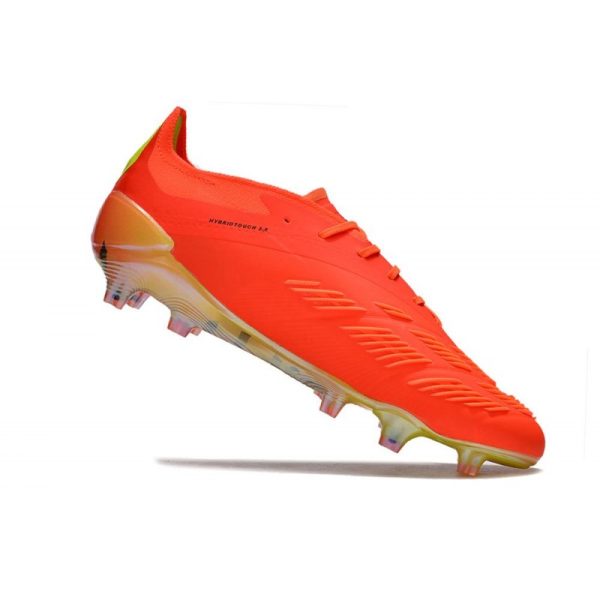 adidas Predator Elite FG Chaussure Rouge Noir Jaune