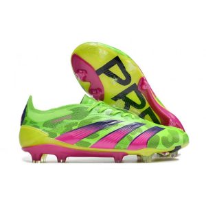 adidas Predator Elite FG Chaussure Vert Solaire Equipe Jaune Choc Equipe Citron Lucide