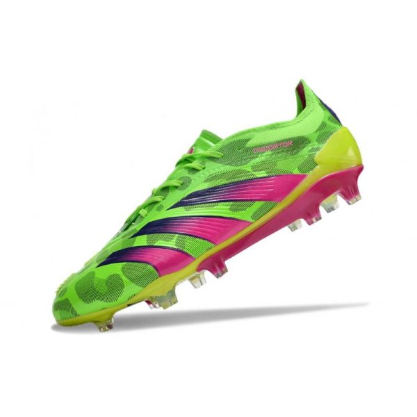 adidas Predator Elite FG Chaussure Vert Solaire Equipe Jaune Choc Equipe Citron Lucide