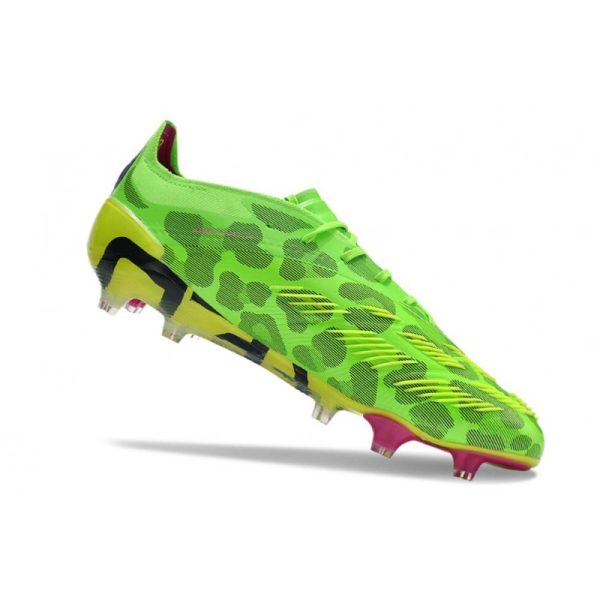 adidas Predator Elite FG Chaussure Vert Solaire Equipe Jaune Choc Equipe Citron Lucide