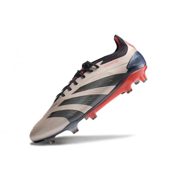adidas Predator Elite FG Platin Métallique Noir Aurore Carbone