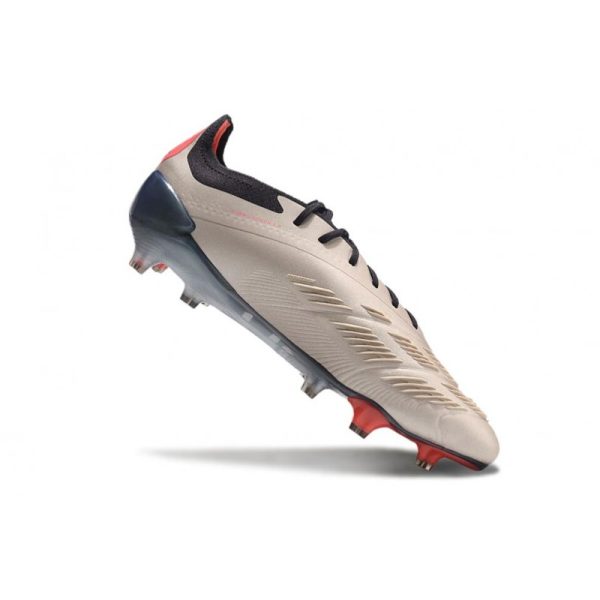 adidas Predator Elite FG Platin Métallique Noir Aurore Carbone