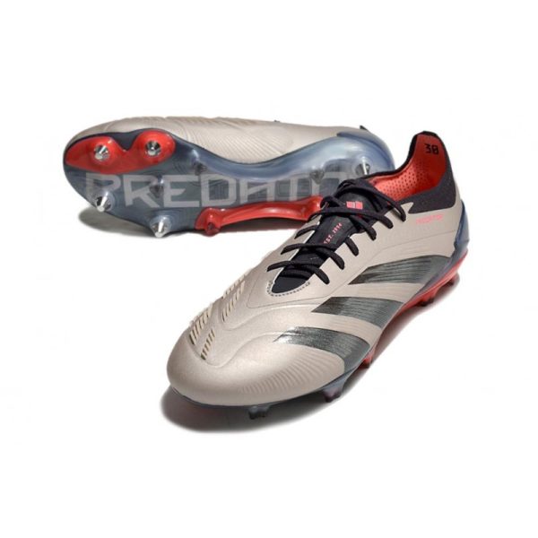 adidas Predator Elite FG Platin Métallique Noir Aurore Carbone
