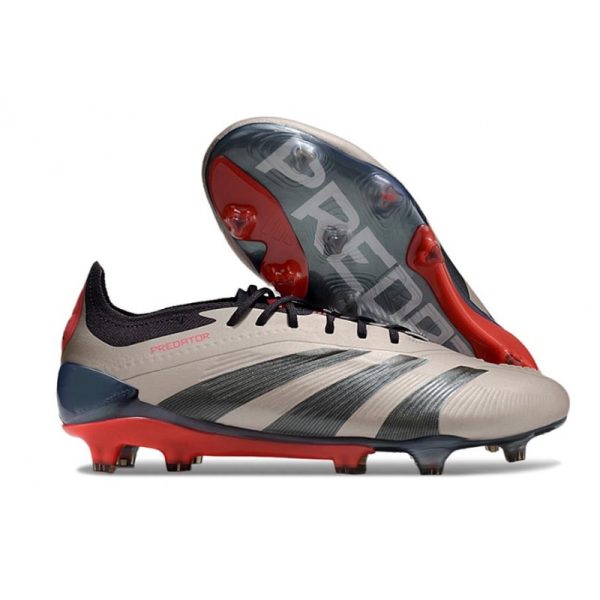 adidas Predator Elite FG Platin Métallique Noir Aurore Carbone