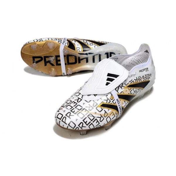 adidas Predator Elite FT 25 FG Blanc Noir Or Mét