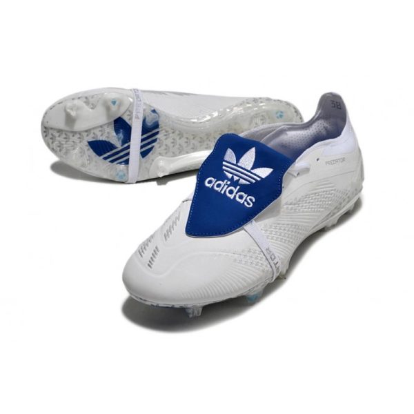 adidas Predator Elite FT FG Blanc Argent Métallique Royal Vif