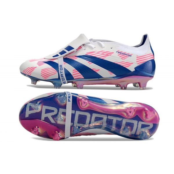 adidas Predator Elite FT FG Chaussures Blanc Ftwr Bleu Solaire Rose Solaire