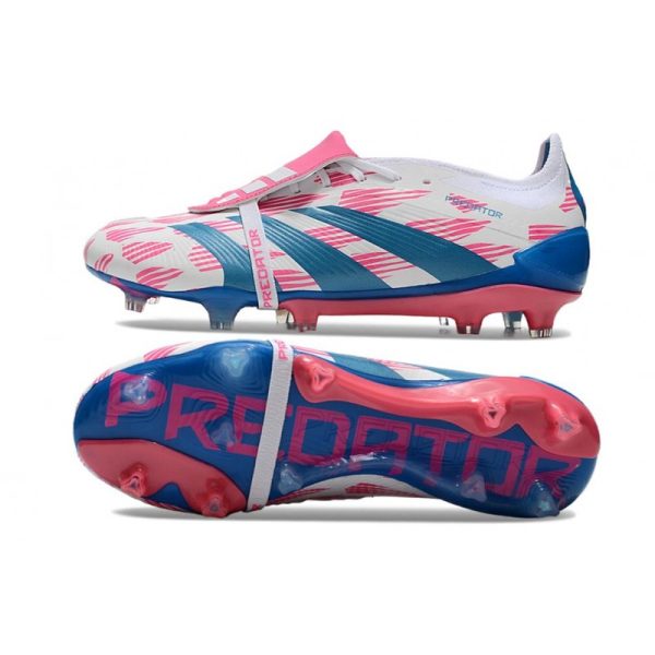 adidas Predator Elite FT FG Chaussures Blanc Ftwr Bleu Solaire Rose Solaire