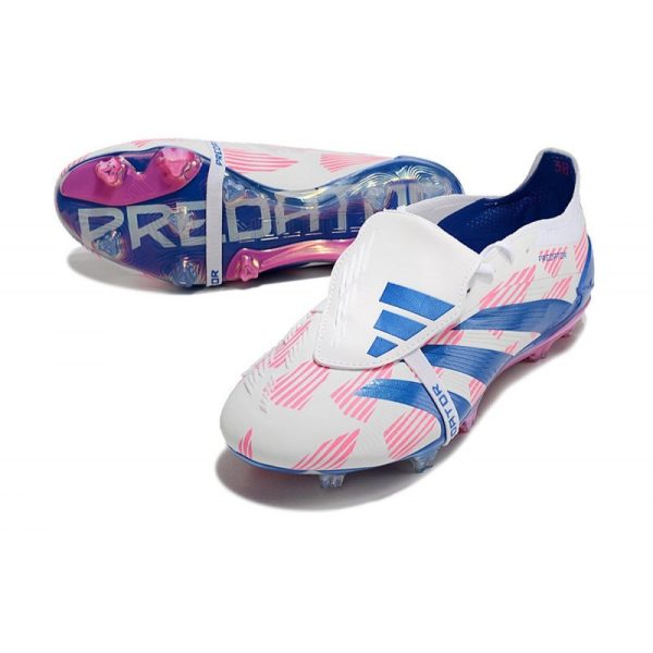 adidas Predator Elite FT FG Chaussures Blanc Ftwr Bleu Solaire Rose Solaire
