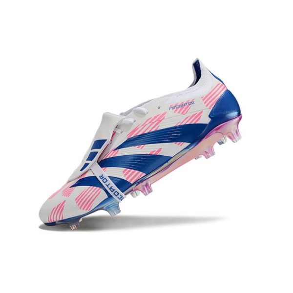 adidas Predator Elite FT FG Chaussures Blanc Ftwr Bleu Solaire Rose Solaire