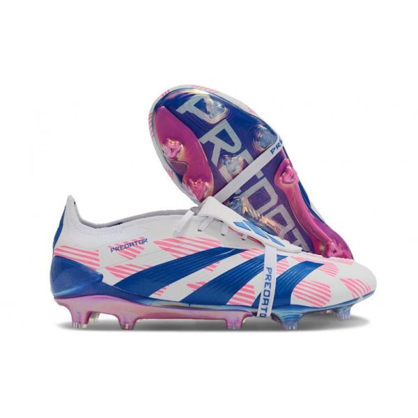 Chaussures de foot adidas Predator Elite FT FG Blanc Ftwr Bleu