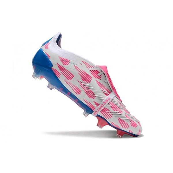 adidas Predator Elite FT FG Chaussures Blanc Ftwr Bleu Solaire Rose Solaire