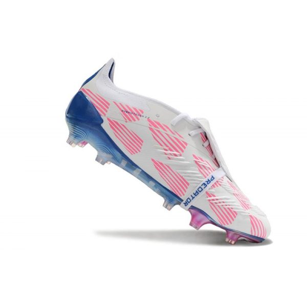 adidas Predator Elite FT FG Chaussures Blanc Ftwr Bleu Solaire Rose Solaire