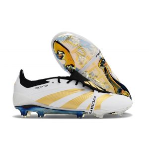 Chaussures de foot adidas Predator Elite FT FG Chaussures Blanc Ftwr Or Métallique