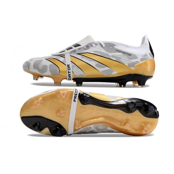 adidas Predator Elite FT FG Chaussures Blanc Noir Or Mét