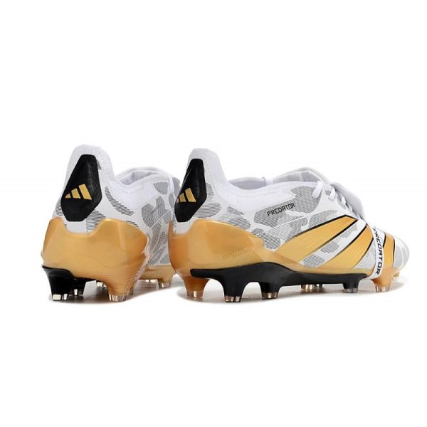 adidas Predator Elite FT FG Chaussures Blanc Noir Or Mét