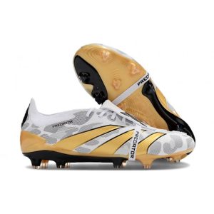 Chaussures de foot adidas Predator Elite FT FG Blanc Noir Or Mét