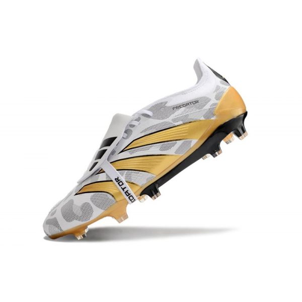 adidas Predator Elite FT FG Chaussures Blanc Noir Or Mét